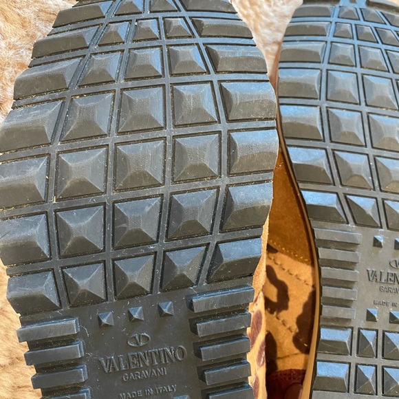 Valentino rock stud leopard print sneakers size 7 Eu 37 1/2 - Picture 15 of 16